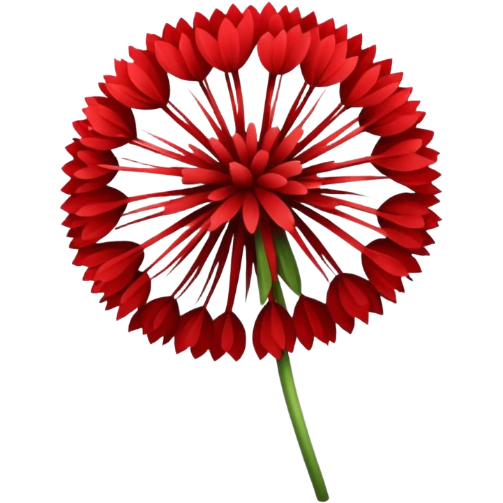 red dandeline emoji