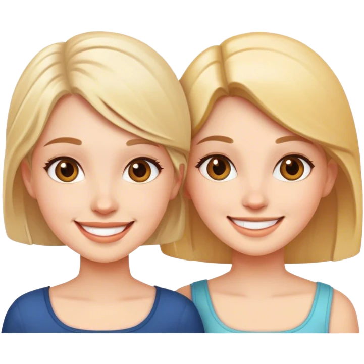 Two girls  emoji