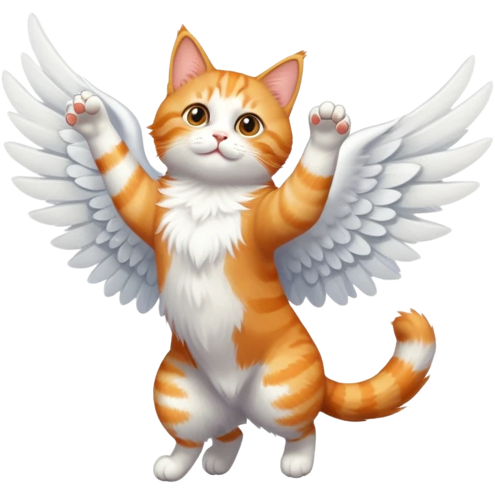 flying cat emoji