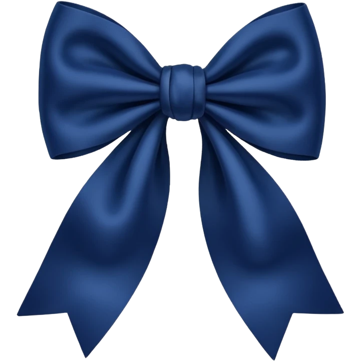 Navy blue bow emoji