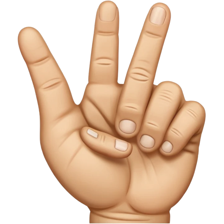 Angry middle finger emoji