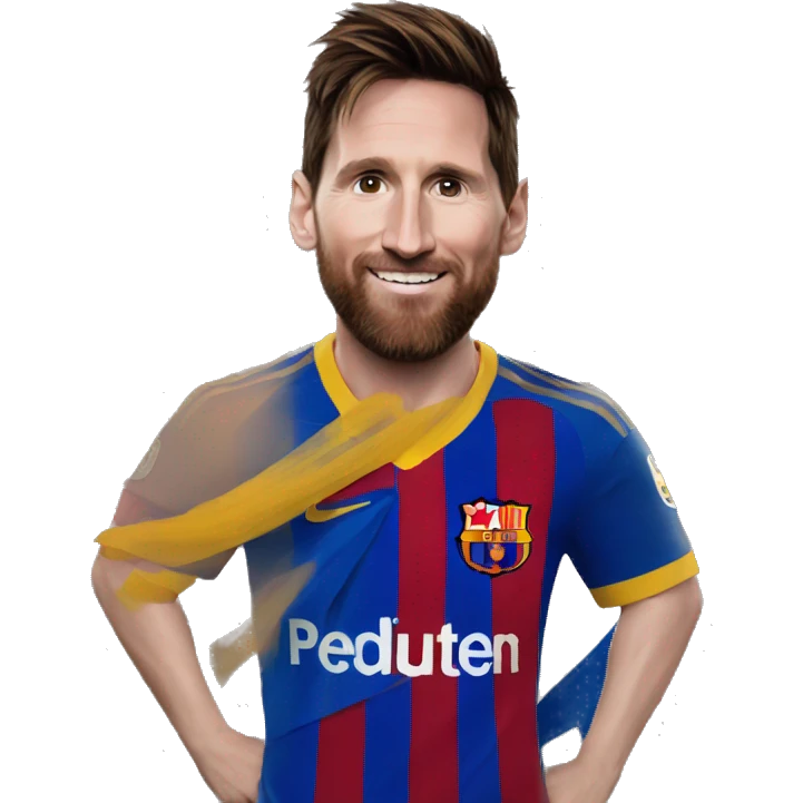 Messi en tutu emoji