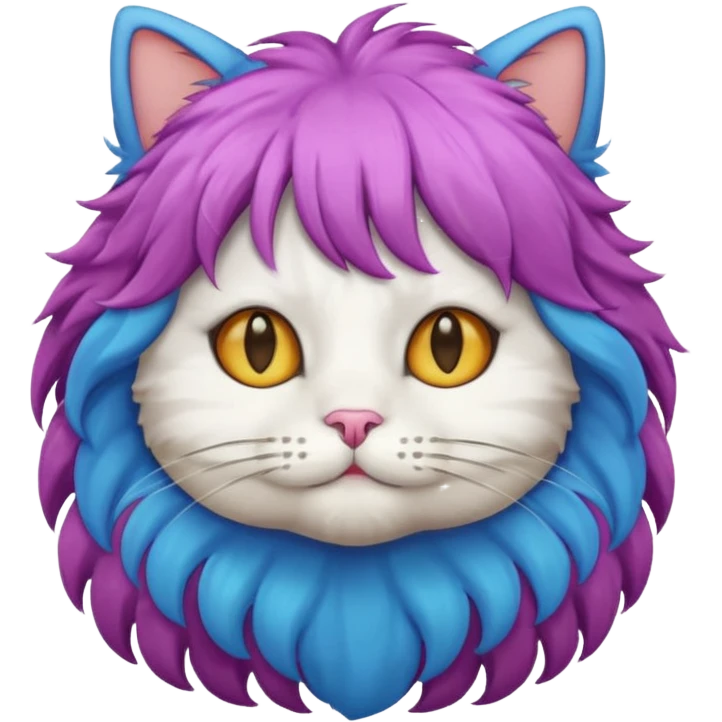 Cat with wigs emoji