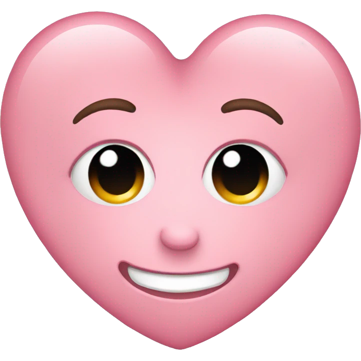 Soft pink heart emoji emoji