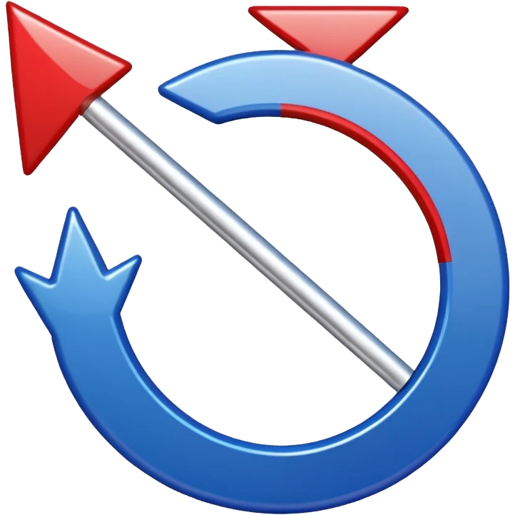 Red, White, and Blue counterclockwise arrow emoji