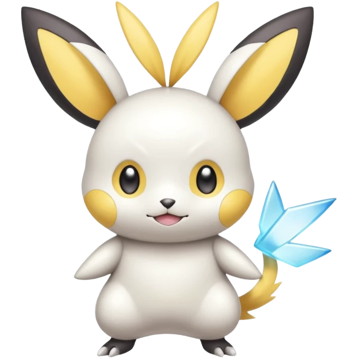 Shiny Pastel Light Pale Divine Angelic Epic Legendary cool badass Realistic Whitish Emolga-Victini-Pichu-Dedenne-Togedemaru-fusion emoji
