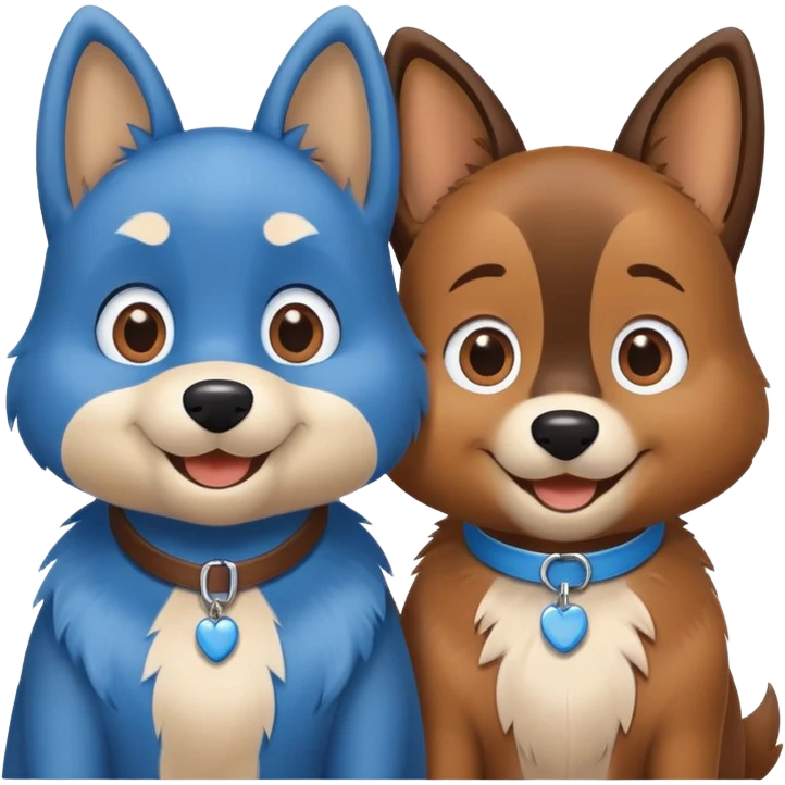 Bluey and bingo  emoji