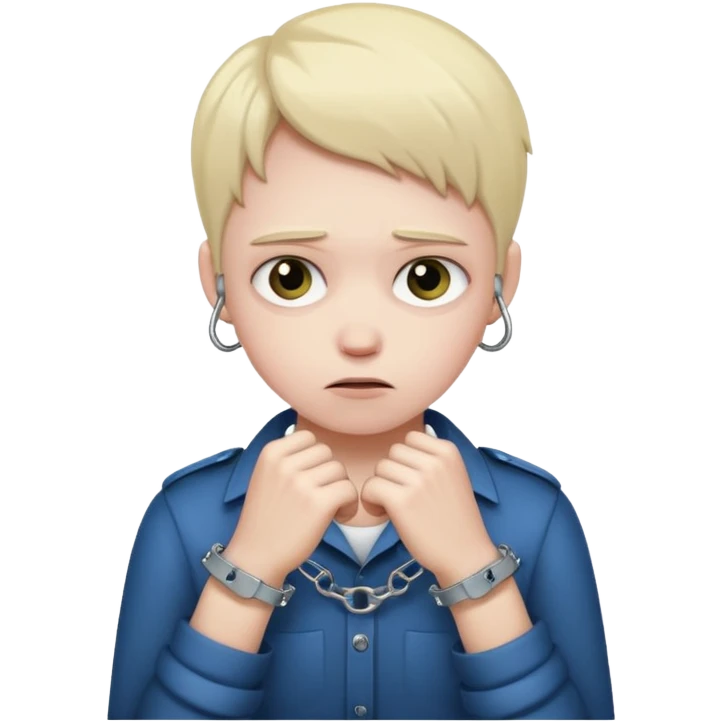 на рках наручники  emoji