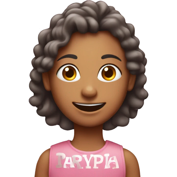 happy birthday sign with the word Priya light pink emoji