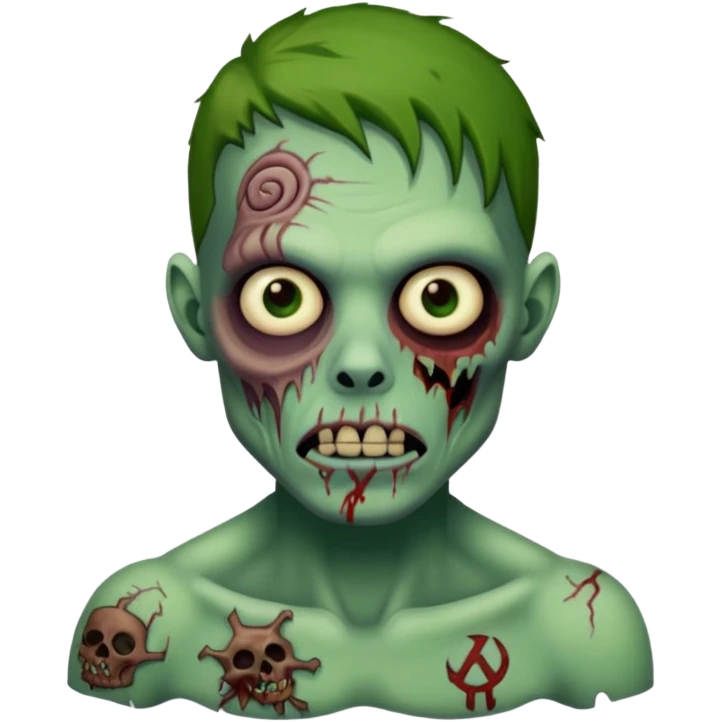 tattooed zombie emoji