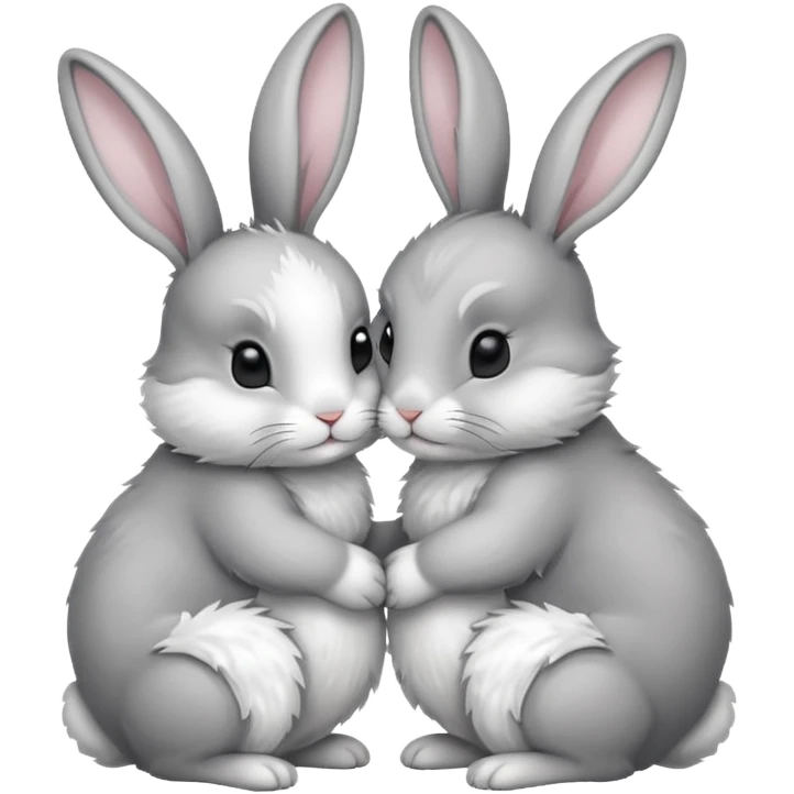Rabbit love emoji