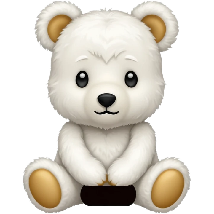 White teddy bear emoji