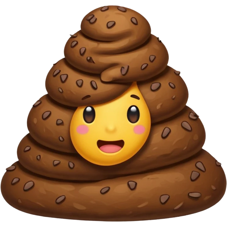 Poop shows a like emoji