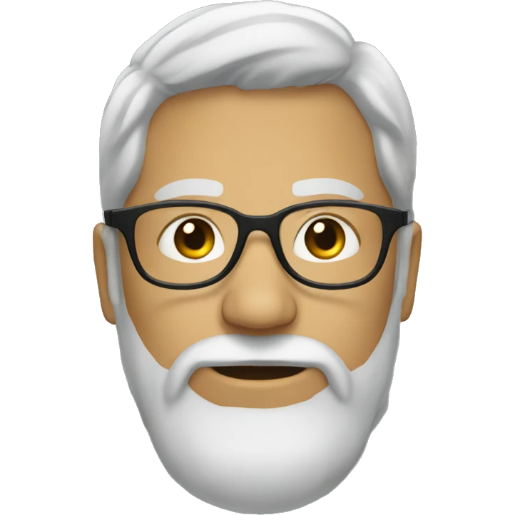  a man with beard and glasses emoji