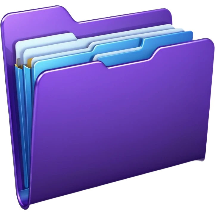 dark purple download folder emoji