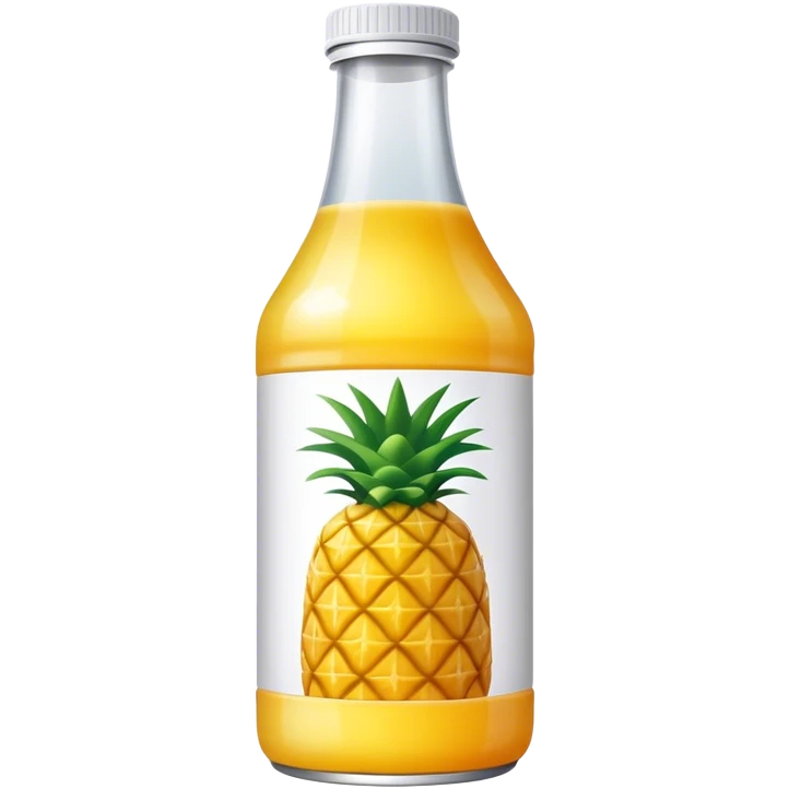 Bottle pineapple juice emoji