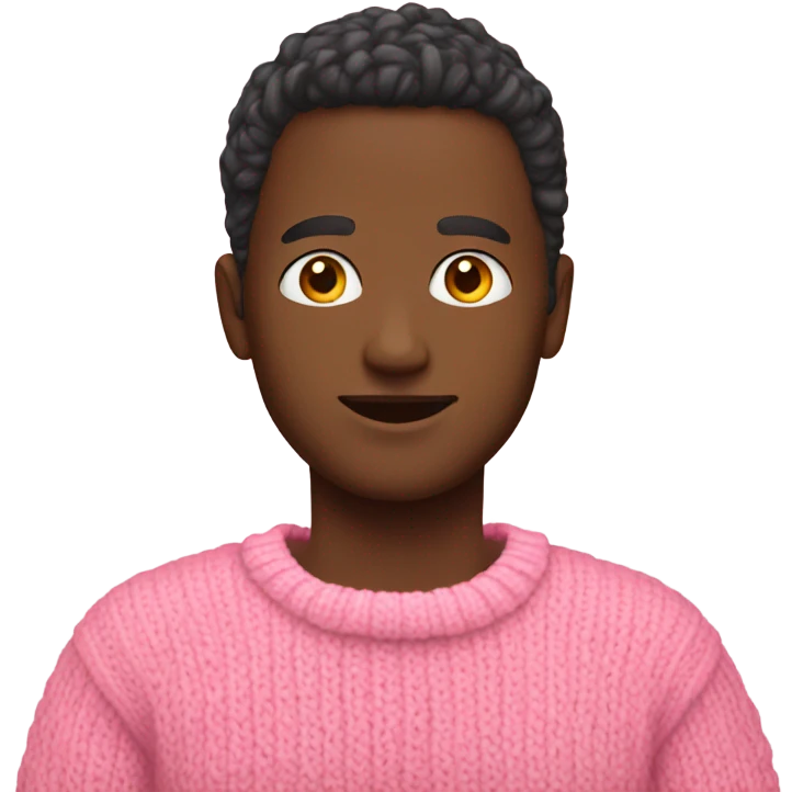 A pink sweater emoji