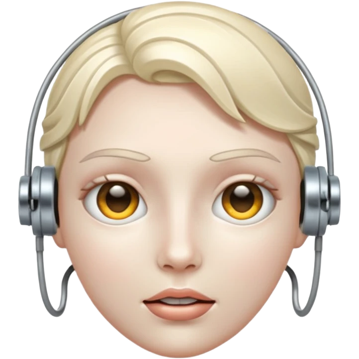 Wired face emoji