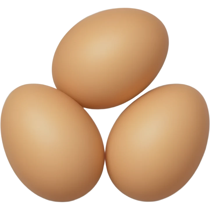 3 eggs in plaate emoji