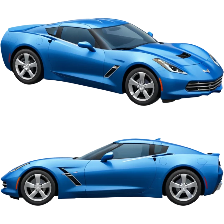 blue Chevy stingray emoji