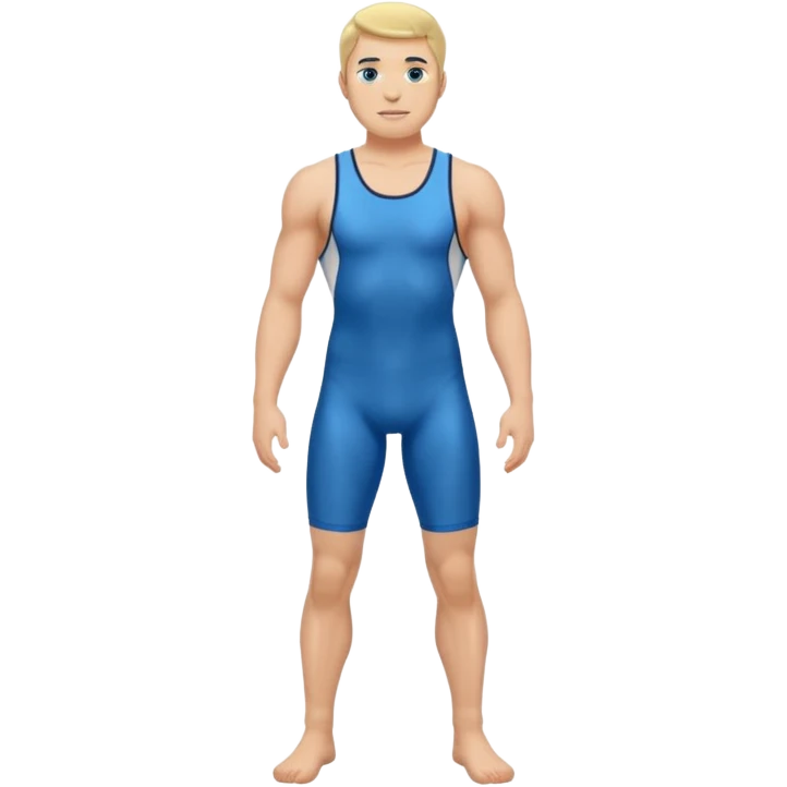 blue wrestling singlet emoji
