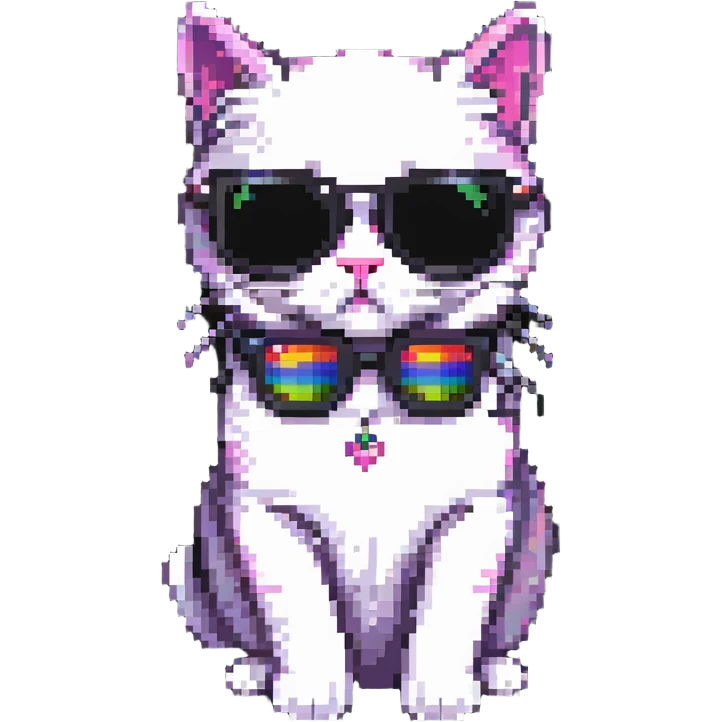 Cat with sunglasses emoji