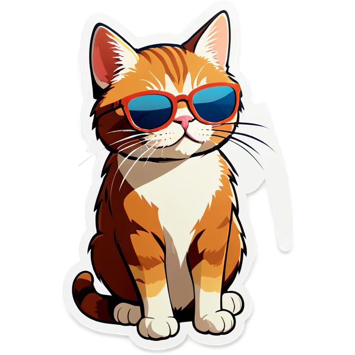 Cat with sunglasses emoji