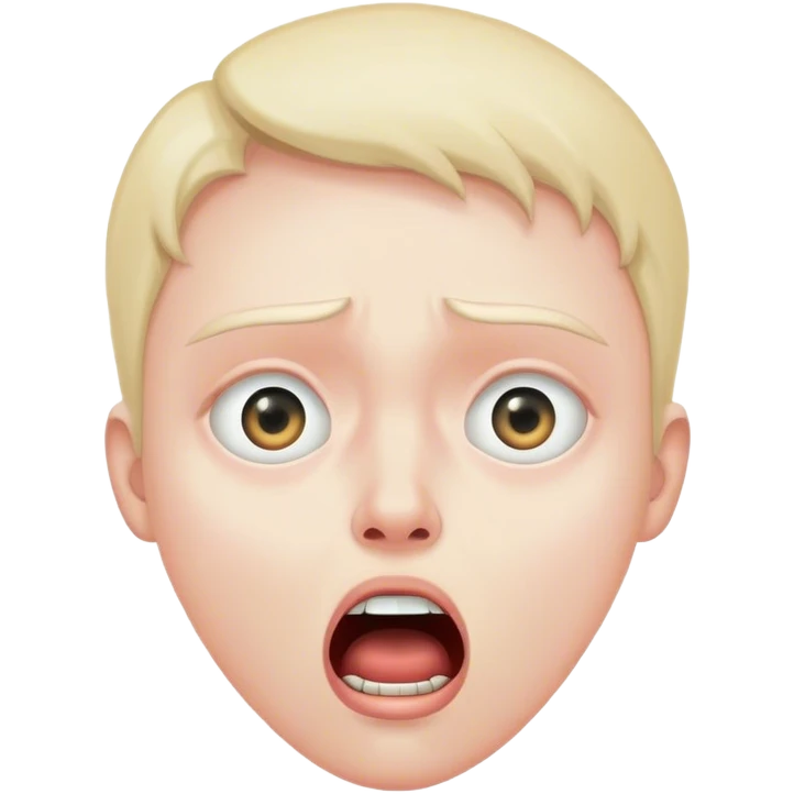 One eye open scared emoji