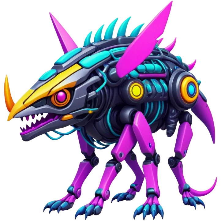  tropical cyber-Protogen-Fakémon-Vernid-creature emoji