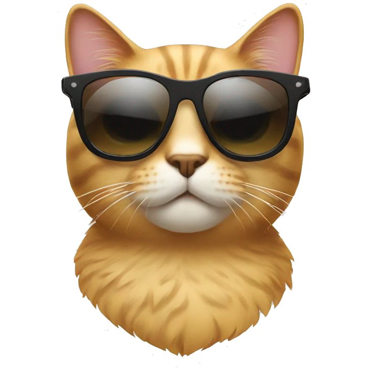 Cat with sunglasses emoji