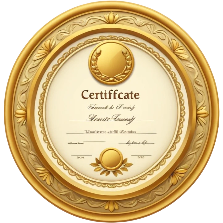 certificate emoji