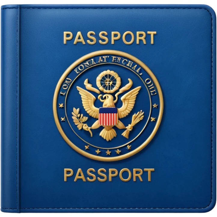 passport with stamp emoji