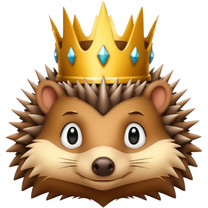 king hedgehog emoji