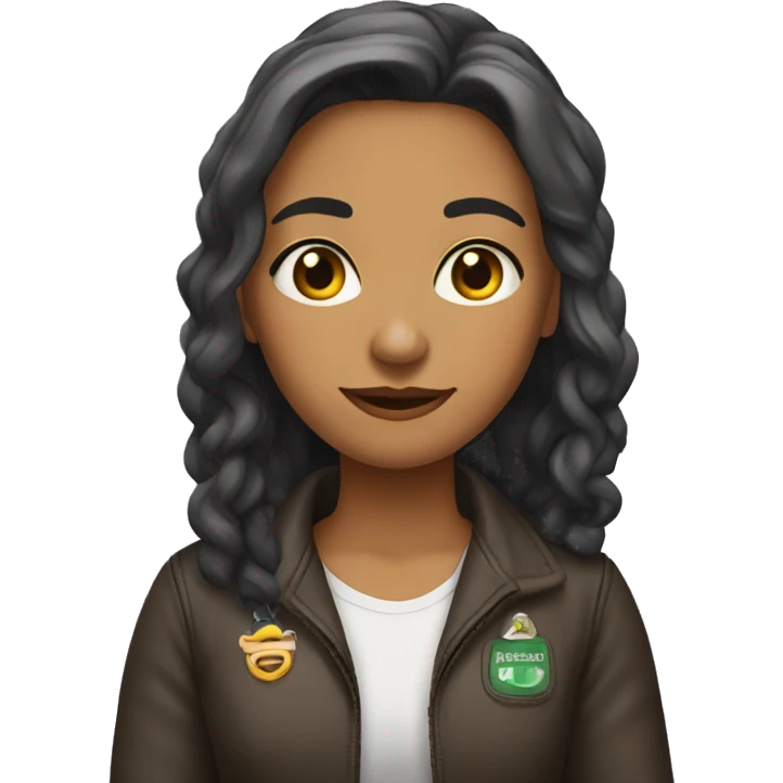 Женщина с собакй emoji