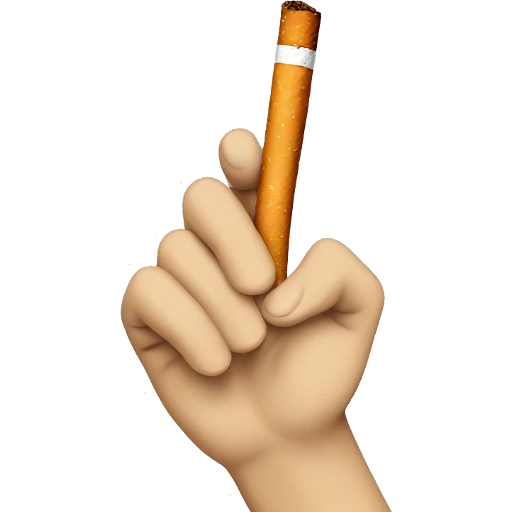 Cigarette in hand  emoji