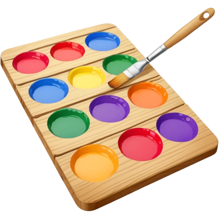 Palette with brush emoji