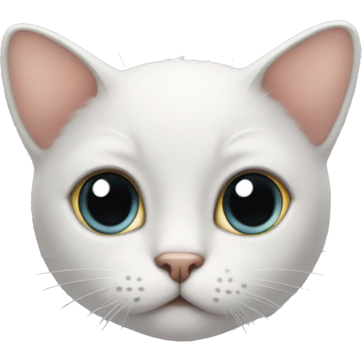 Tiny cat with big eyes emoji