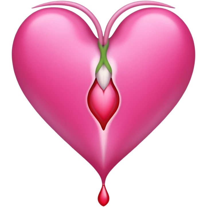 bleeding heart flower emoji