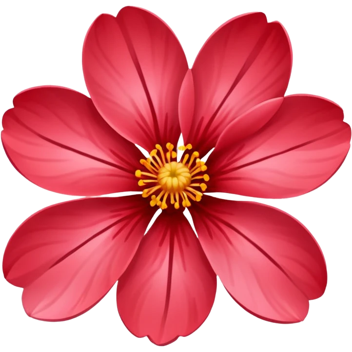 Red sakura emoji
