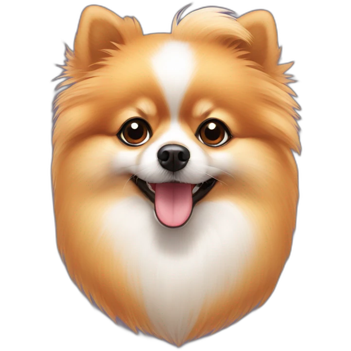 pomeranian pomeranian with carrot emoji