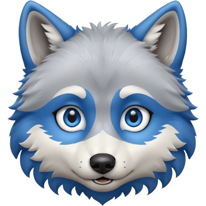 cute wolf face emoji