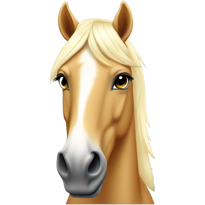 Palomino horse emoji
