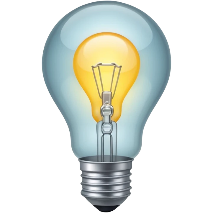 white light bulb emoji