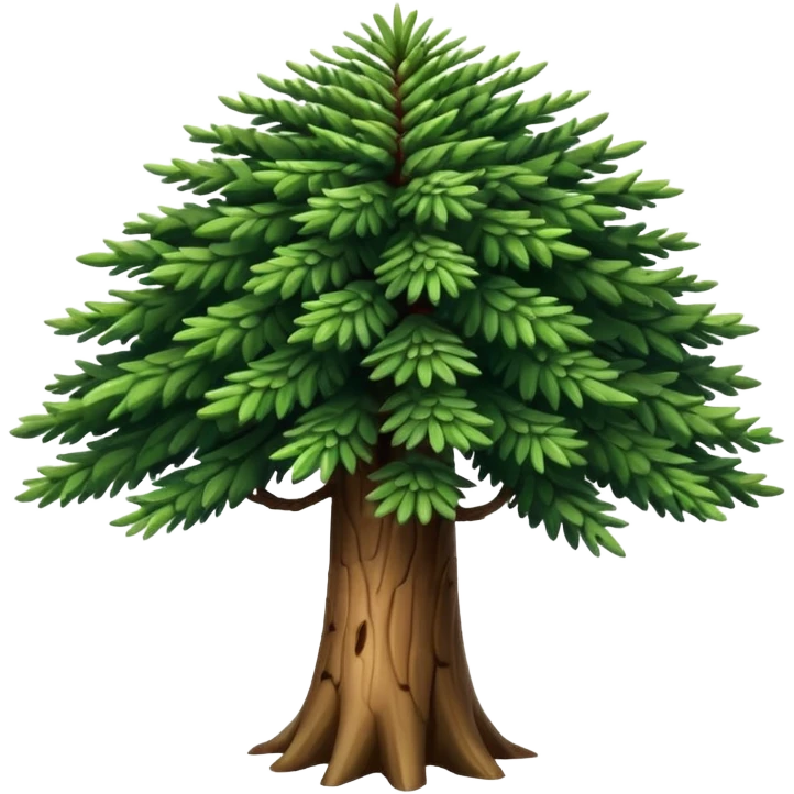 A Brazilian araucaria tree with extended branches emoji