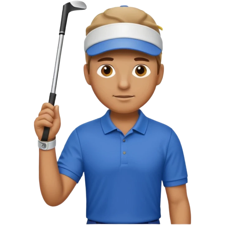 man playing golf emoji