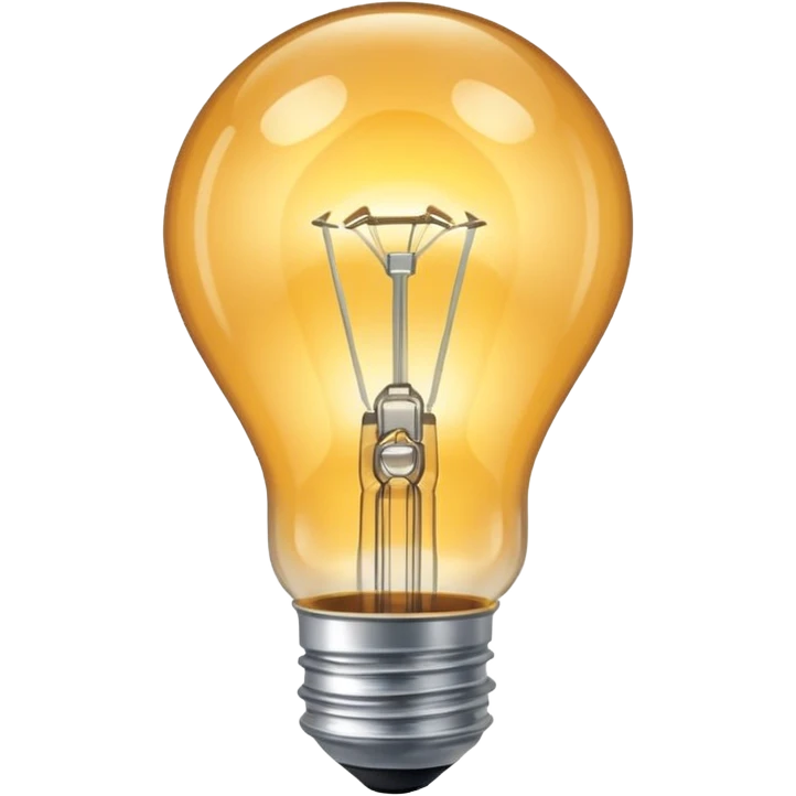 shining lamp bulb emoji