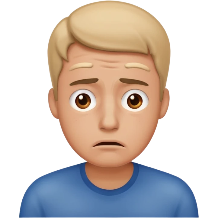 Overwhelmed man emoji