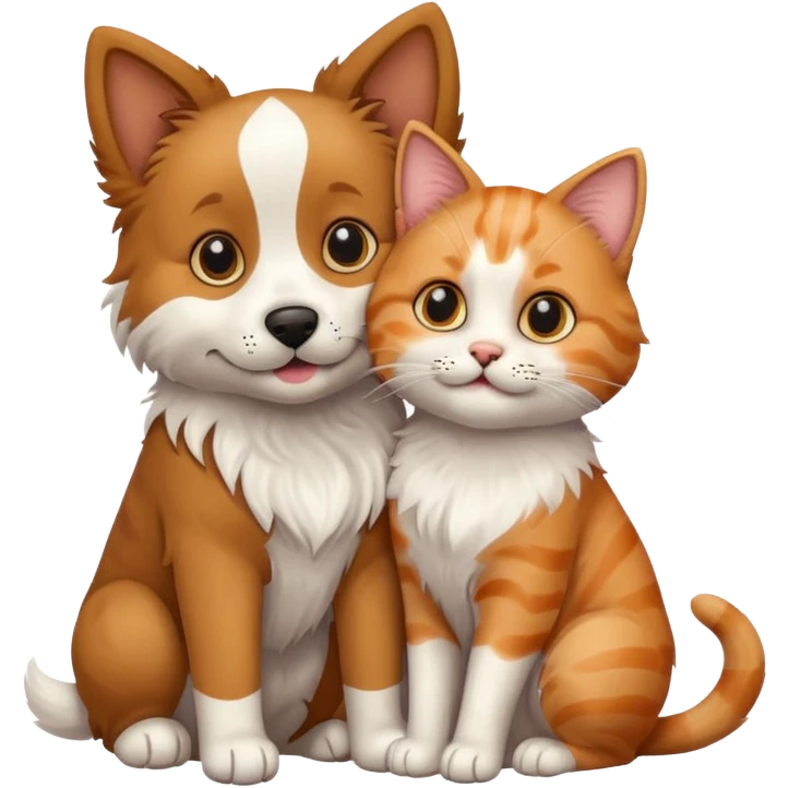 dog with cat emoji