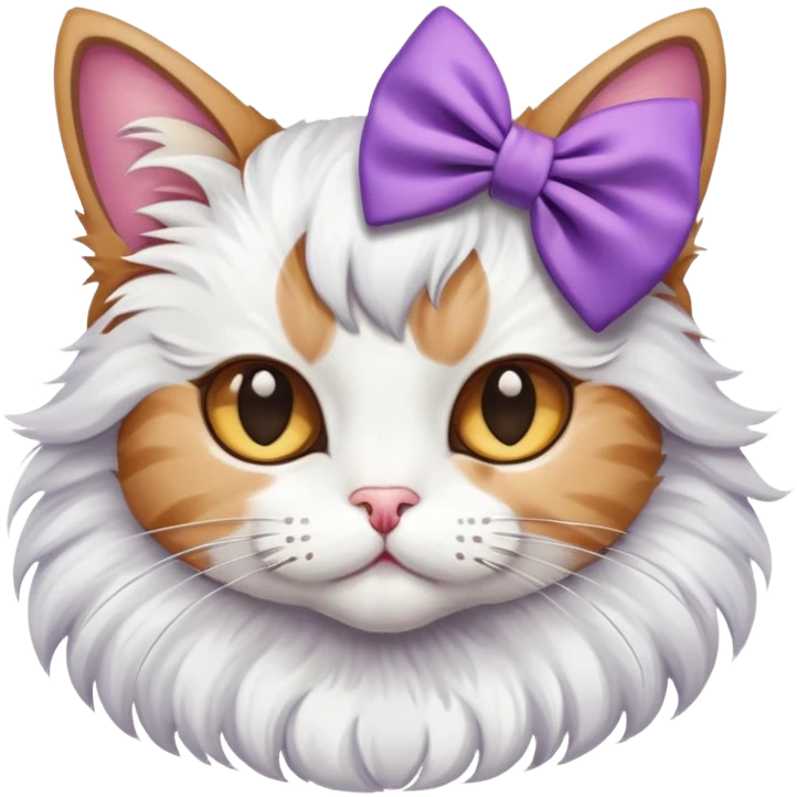 Cat with hairbow  emoji