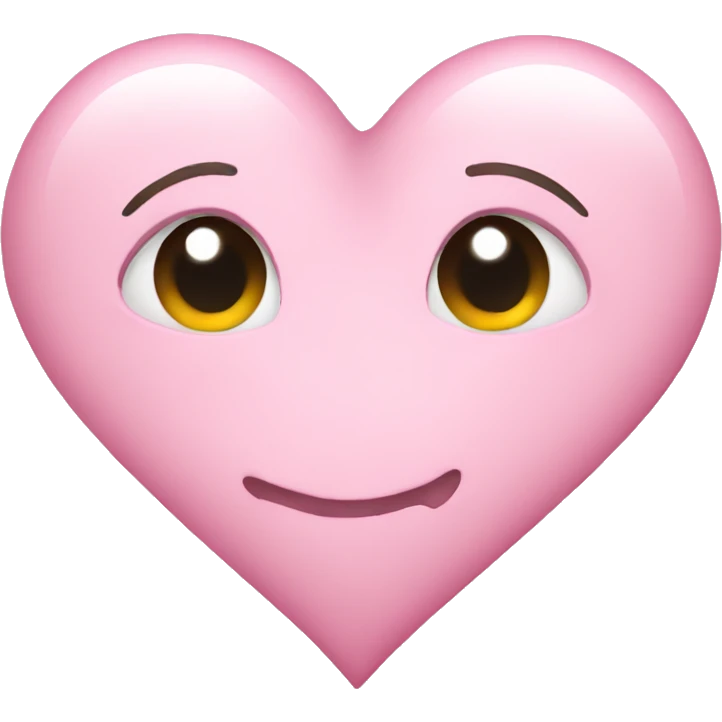 light pink heart  emoji